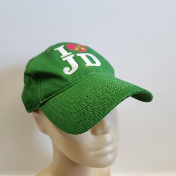 John Deere Green White Pink Heart Tractor Baseball Hat Cap - Picture 2 of 16